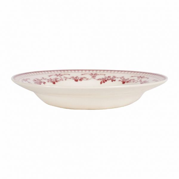 ТАРЕЛКА ДЛЯ СУПА Фаустина, COMPTOIR DE FAMILLE,  SOUP PLATE FAUSTINE BURGUNDY D23CM EARTHENWARE, АРТИКУЛ 110470