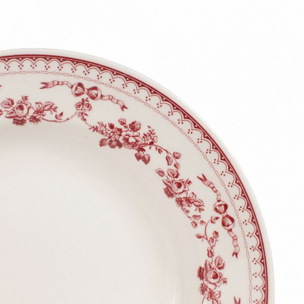 ТАРЕЛКА ДЛЯ СУПА Фаустина, COMPTOIR DE FAMILLE,  SOUP PLATE FAUSTINE BURGUNDY D23CM EARTHENWARE, АРТИКУЛ 110470