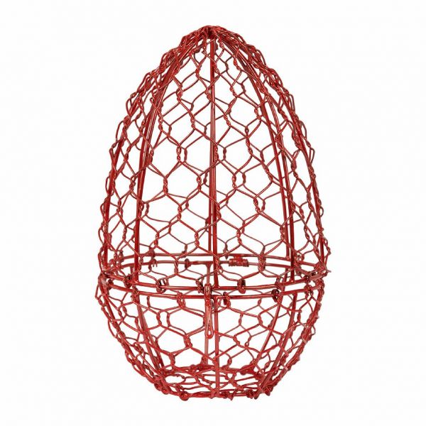 КОРЗИНА ДЛЯ ЯИЦ, COMPTOIR DE FAMILLE,  EGG BASKET CAMPAGNE RED D13XH20CM IRON, АРТИКУЛ 200963