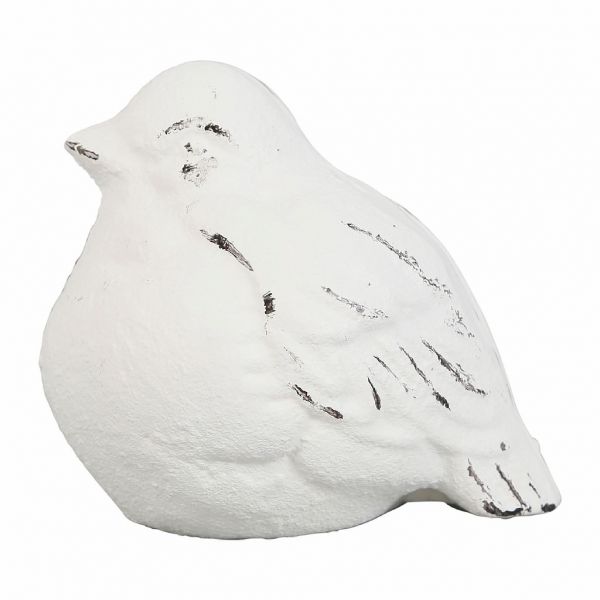 Декоративный Воробей, чугун, белый 10X8H8.5 см., Comptoir de Famille