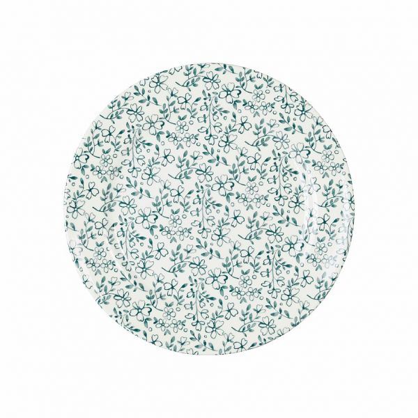 Десертная тарелка Д 20 см., Цветы Бургундии Зеленые Comptoir de Famille