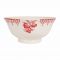 САЛАТНИК "Красные шашечки", COMPTOIR DE FAMILLE,  SALAD BOWL DAMIER RED D26CM EARTHENWARE, АРТИКУЛ 2367