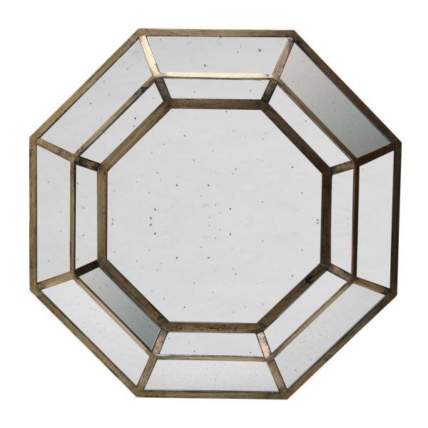 Зеркало OCTOGONAL MIRROR ANTIQUE 0 101,5X101,5X8,5CM IRON+GLASS COTE TABLE, Арт,: 31120