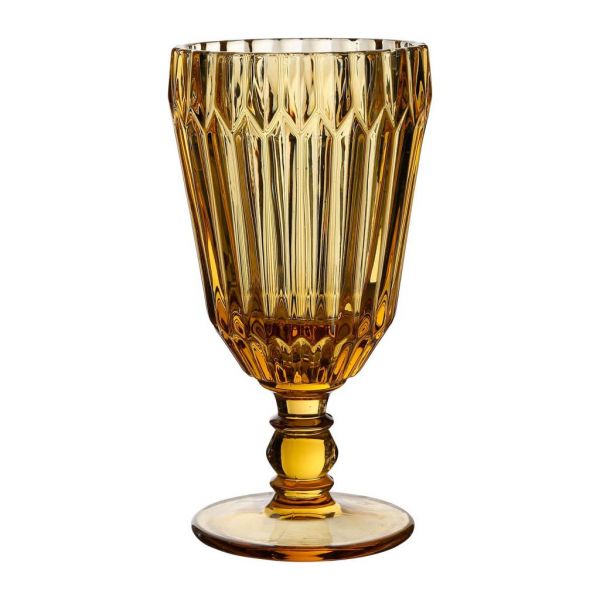 БОКАЛ НА НОЖКЕ STEMMED GLASS FLEURIA YELLOW 30CL GLASS COTE TABLE, АРТИКУЛ 33078