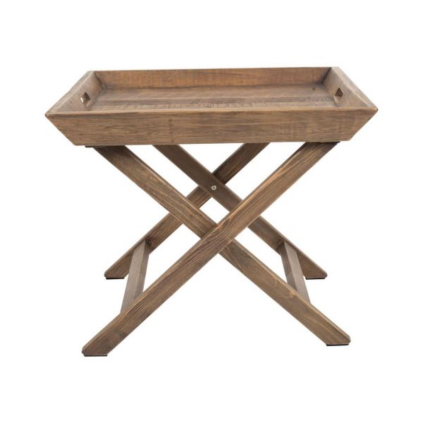 СТОЛ APPOINT  SIDE TABLE MARIUS NATURAL 60X60XH50CM ELM+PLYWOOD COTE TABLE, Арт,: 34631