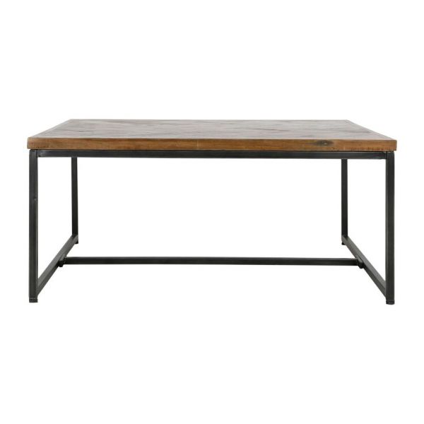 Кофейный столик, COFFEE TABLE CIRCELLE NT+BLACK 90X90XH40 WOOD+IRON ,Cote Table ,Арт,: 35992