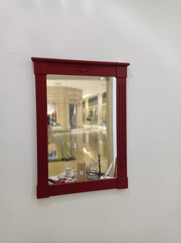 Зеркало из массива в стиле Прованс бордовое, Comptoir de Famille, арт. 100100