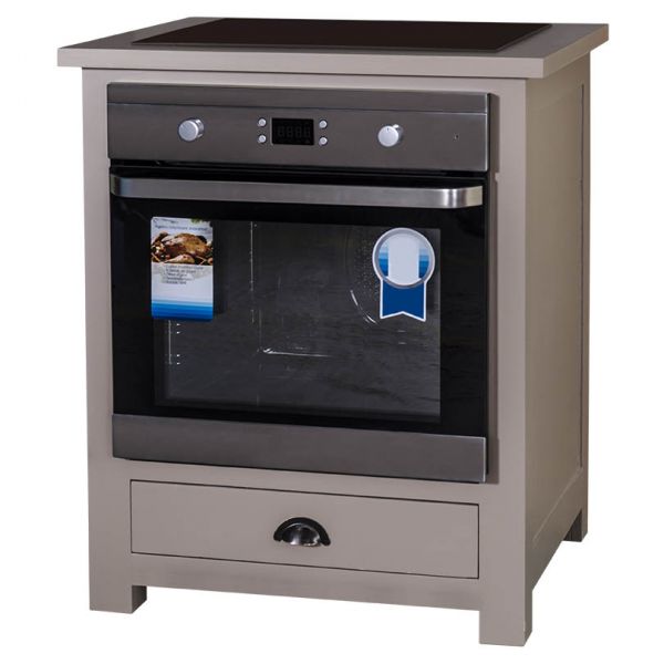 Кухонный модуль для плиты и духовки 76х65х90 см., массив, цвет по каталогу на выбор, АРТ.GR371