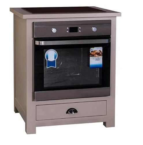 Кухонный модуль для плиты и духовки 76х65х90 см., массив, цвет по каталогу на выбор, АРТ.GR371